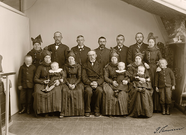 S&oslash;nderho, Fan&oslash;: Niels Poulsen med familie